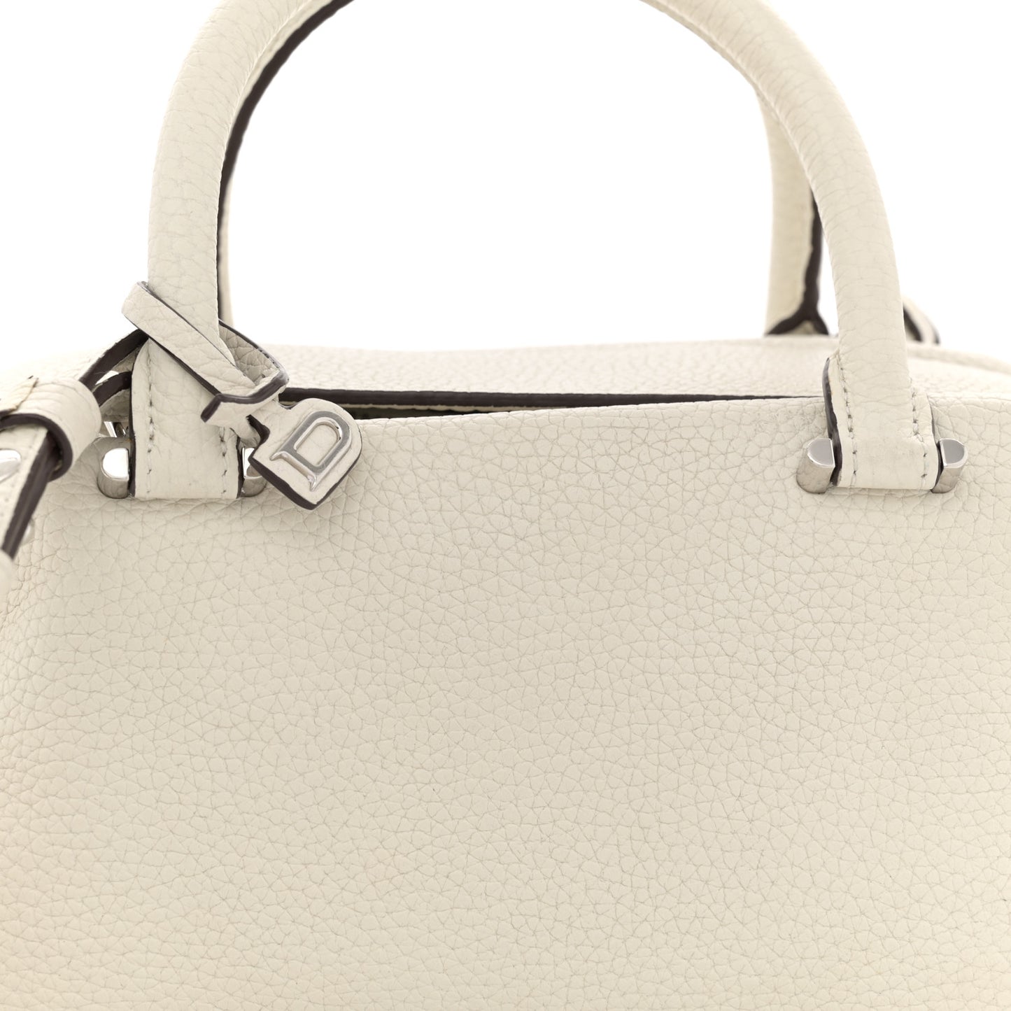 Taurillon Soft Mini Cool Box Satchel Ivory