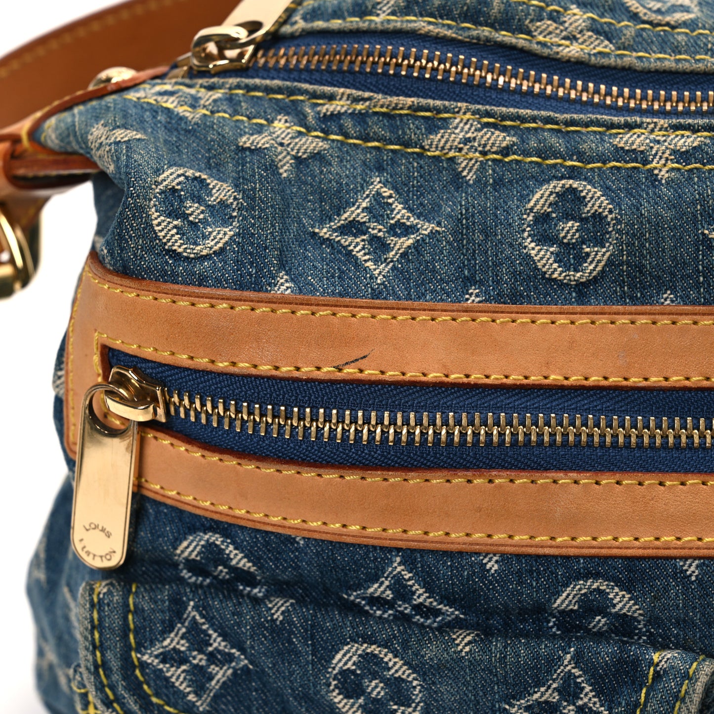 Monogram Denim Baggy PM Blue