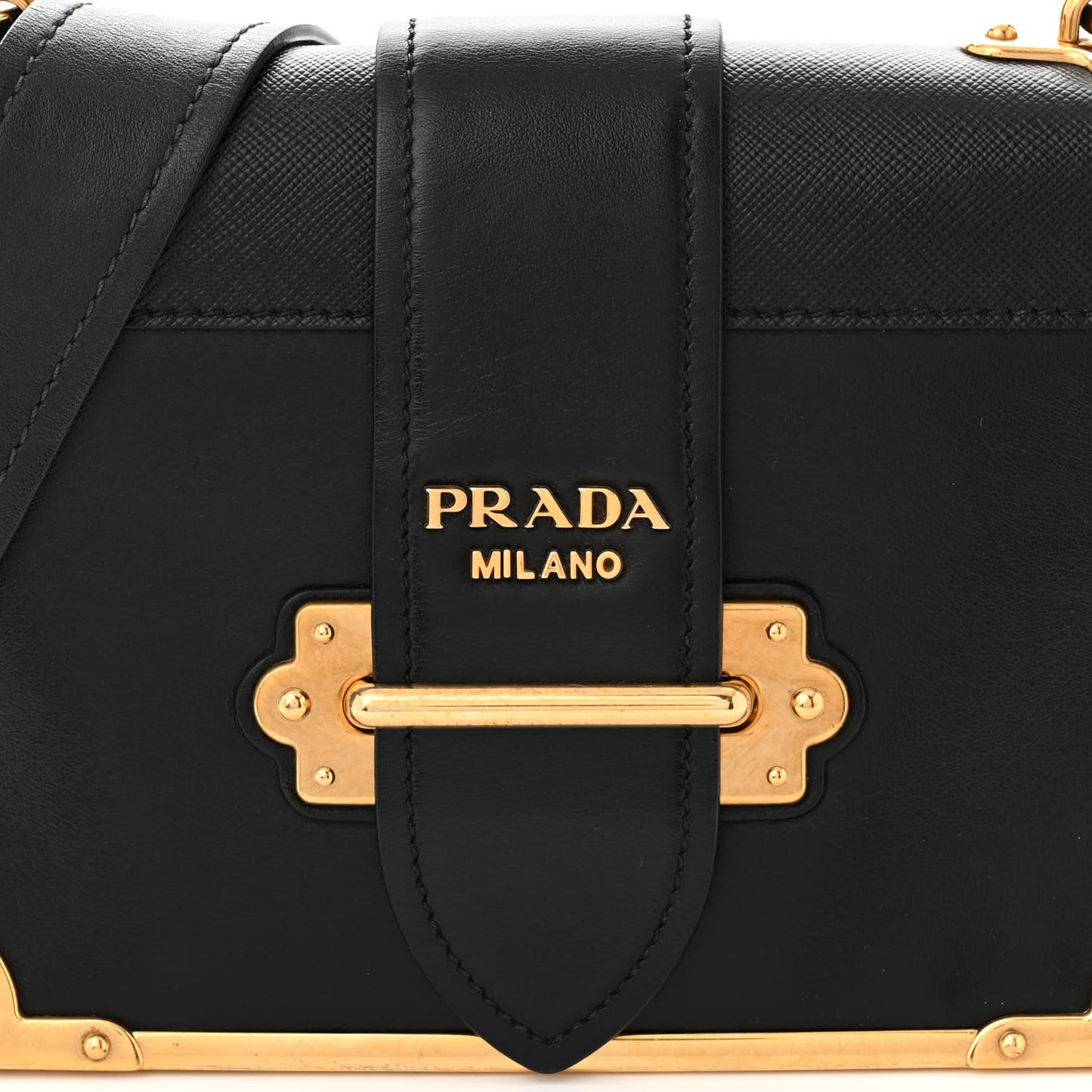 City Calf Saffiano Cahier Bag Black