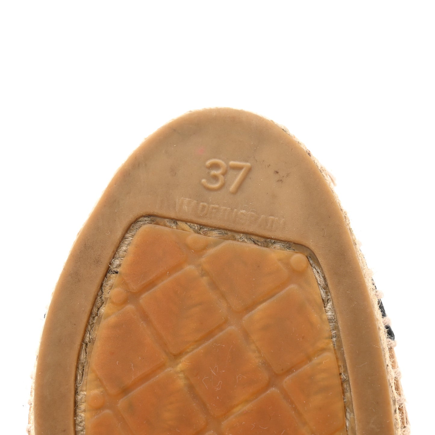 Lambskin CC Espadrilles 37 Beige Black