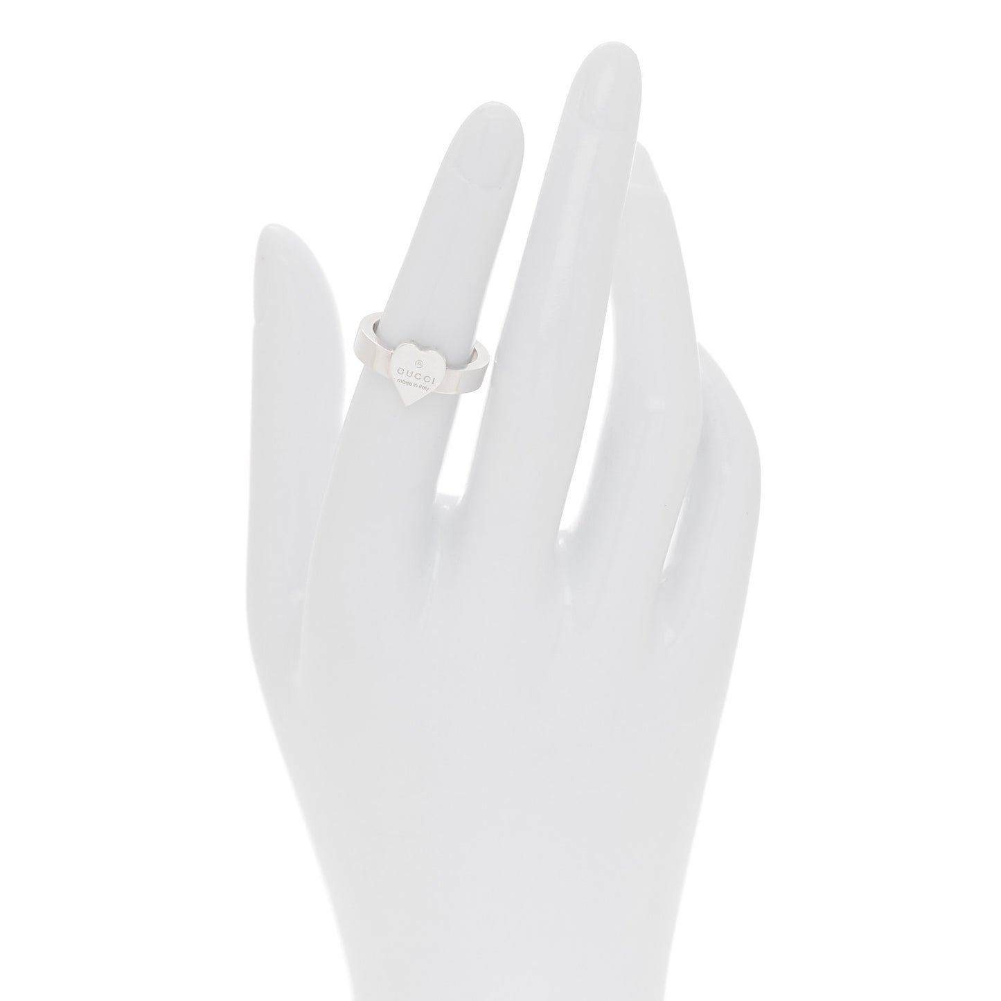 Sterling Silver Trademark Heart Ring 50 5.5