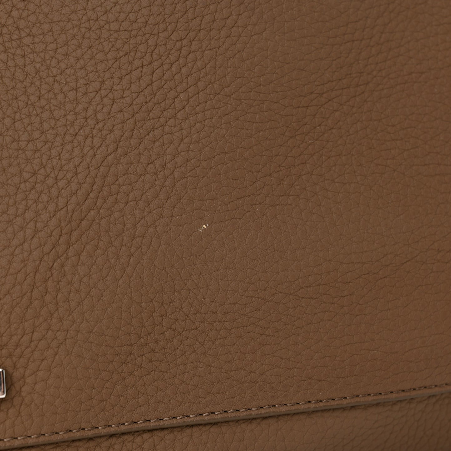 Matte Grained Calfskin Soft Margaux 12 Taupe