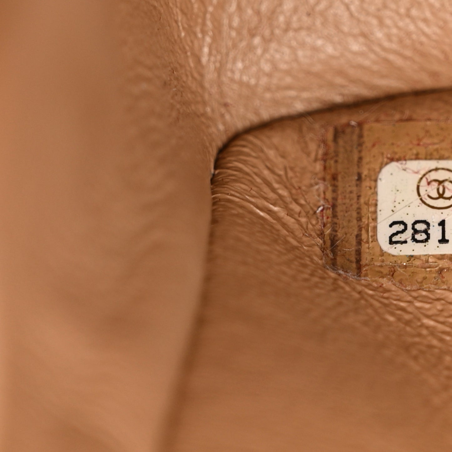 Aged Calfskin Quilted 2.55 Reissue Mini Flap Beige