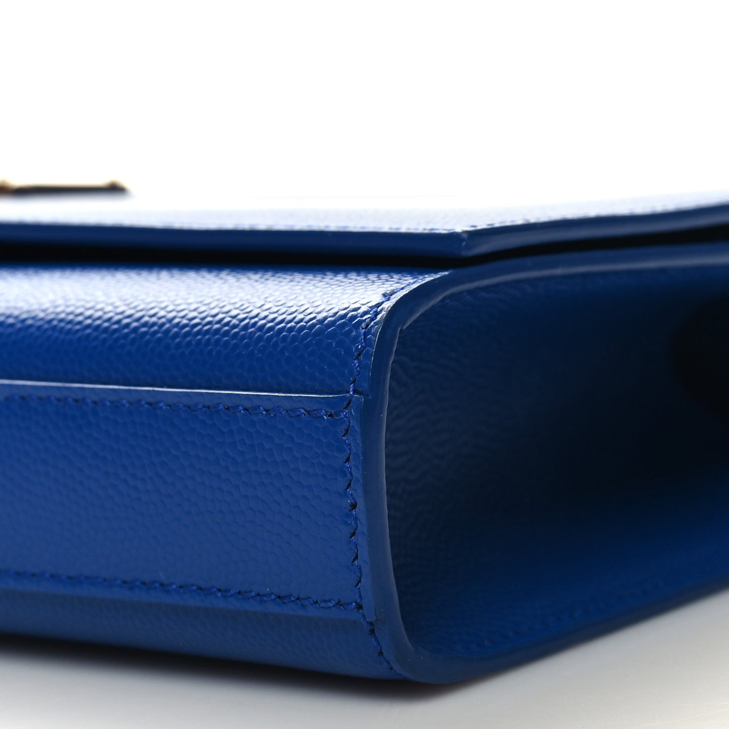 Grain De Poudre Classic Monogram Cassandre Clutch Blue Majorelle