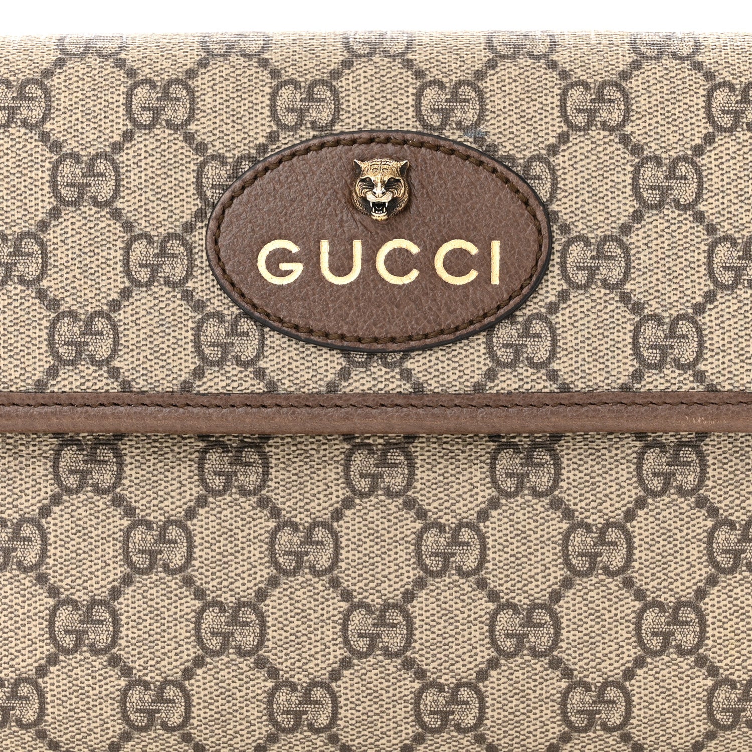 Gucci GG Supreme Monogram Neo Vintage Web Belt Bag Brown 8 of 10