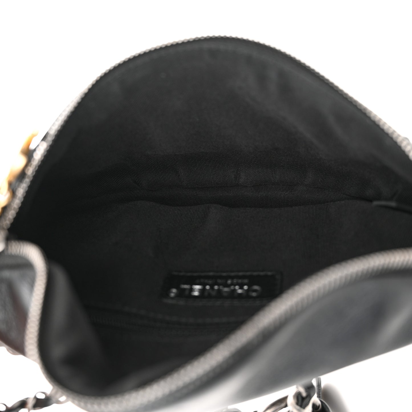 Calfskin Chain 20s Signe Waist Bag Black