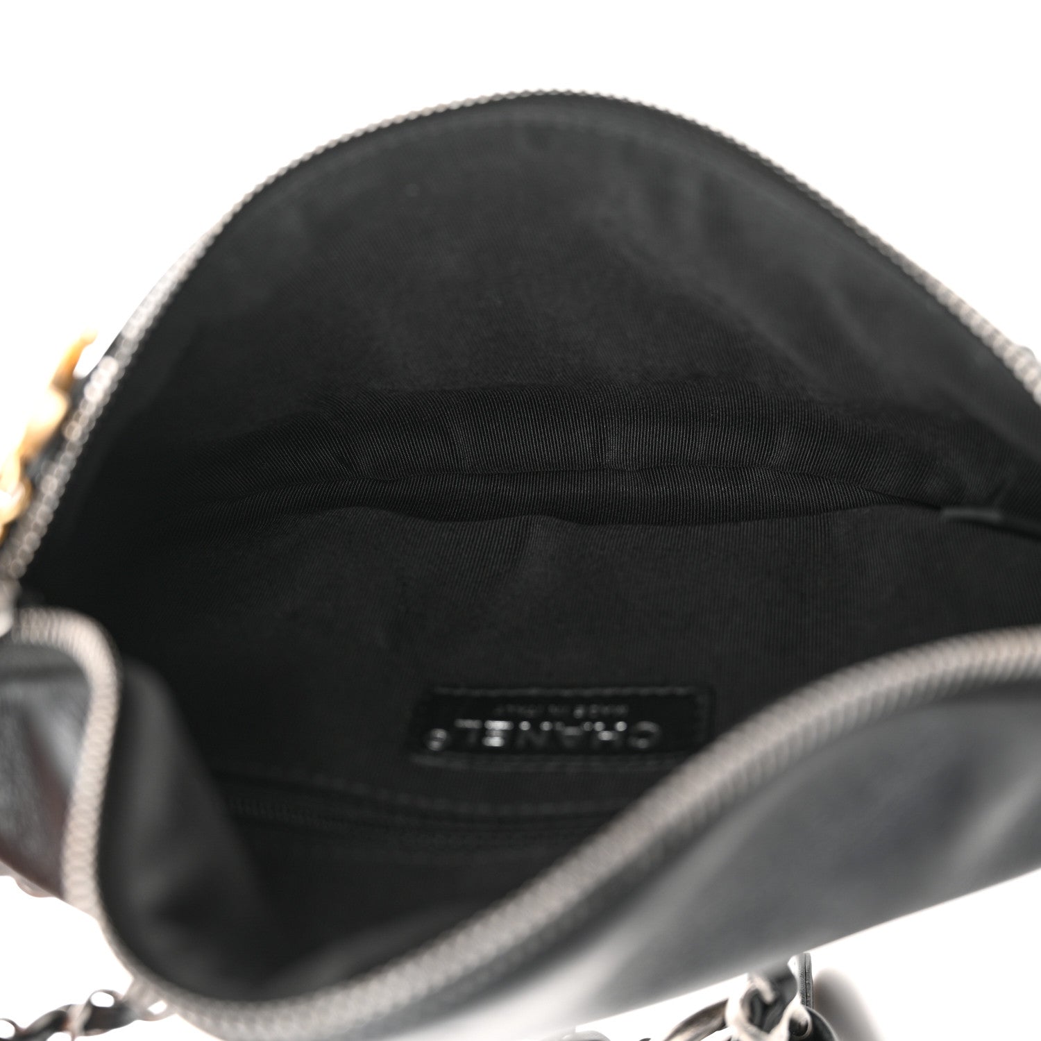 Chanel Calfskin Chain 20s Signe Waist Bag Black 5 of 15