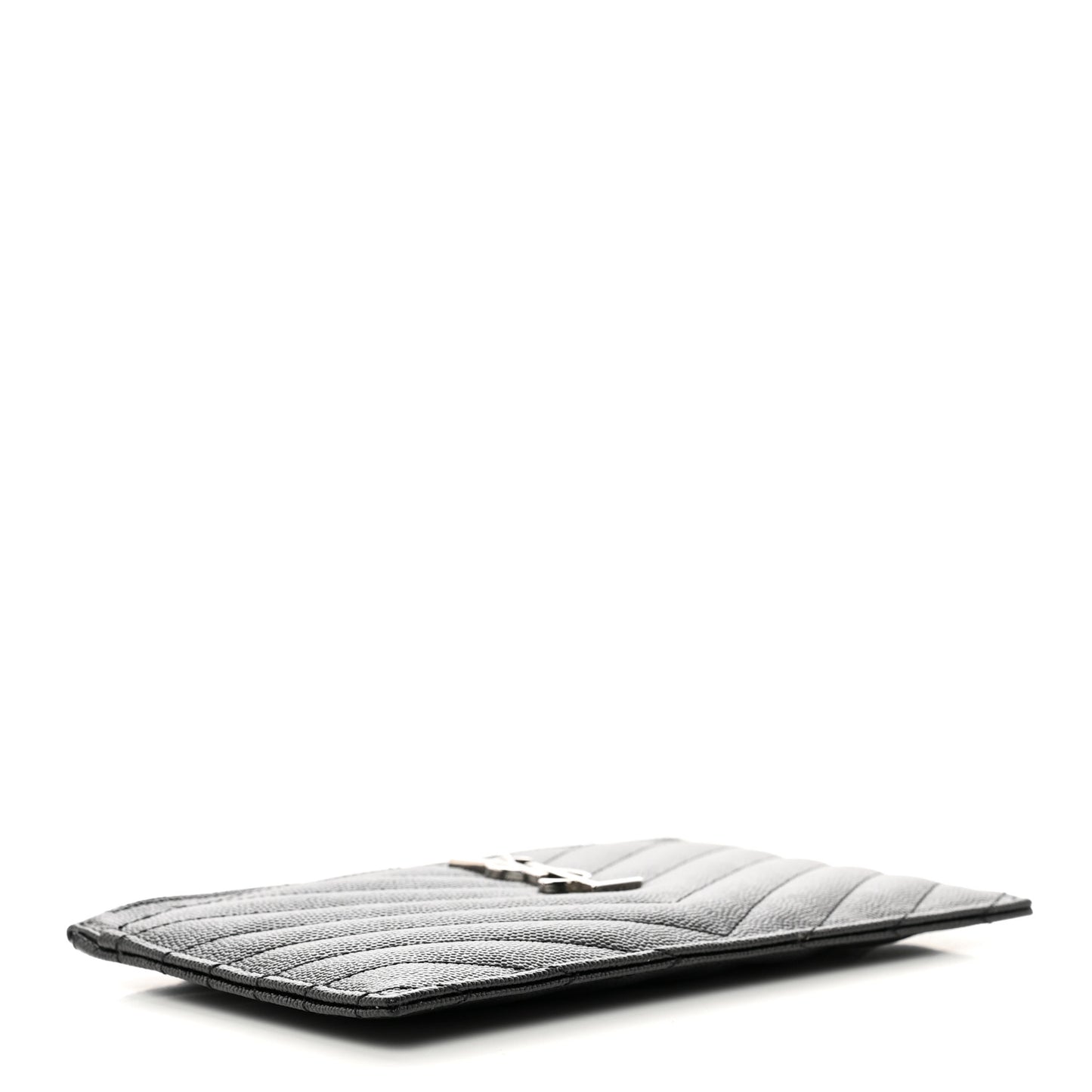 Grain De Poudre Chevron Monogram Bill Pouch Black