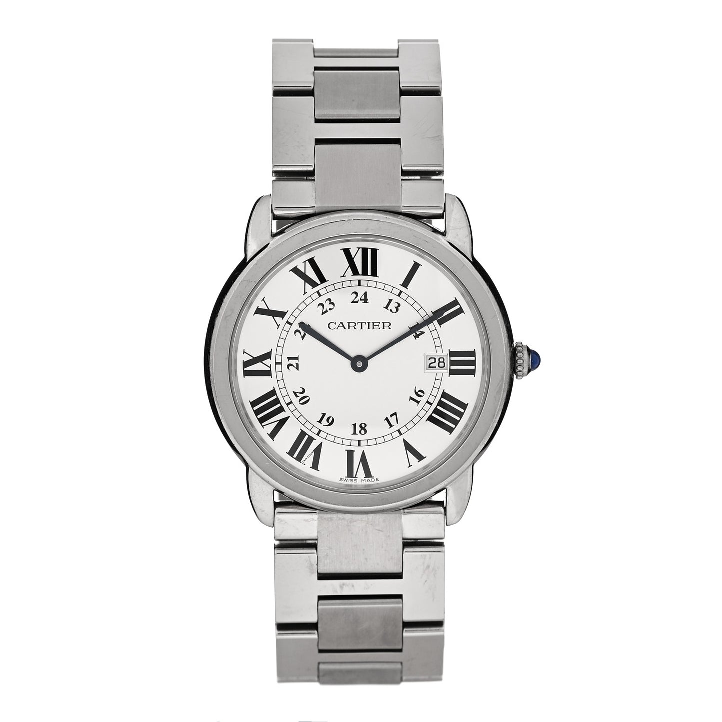 Stainless Steel 36mm Ronde Solo Quartz Watch
