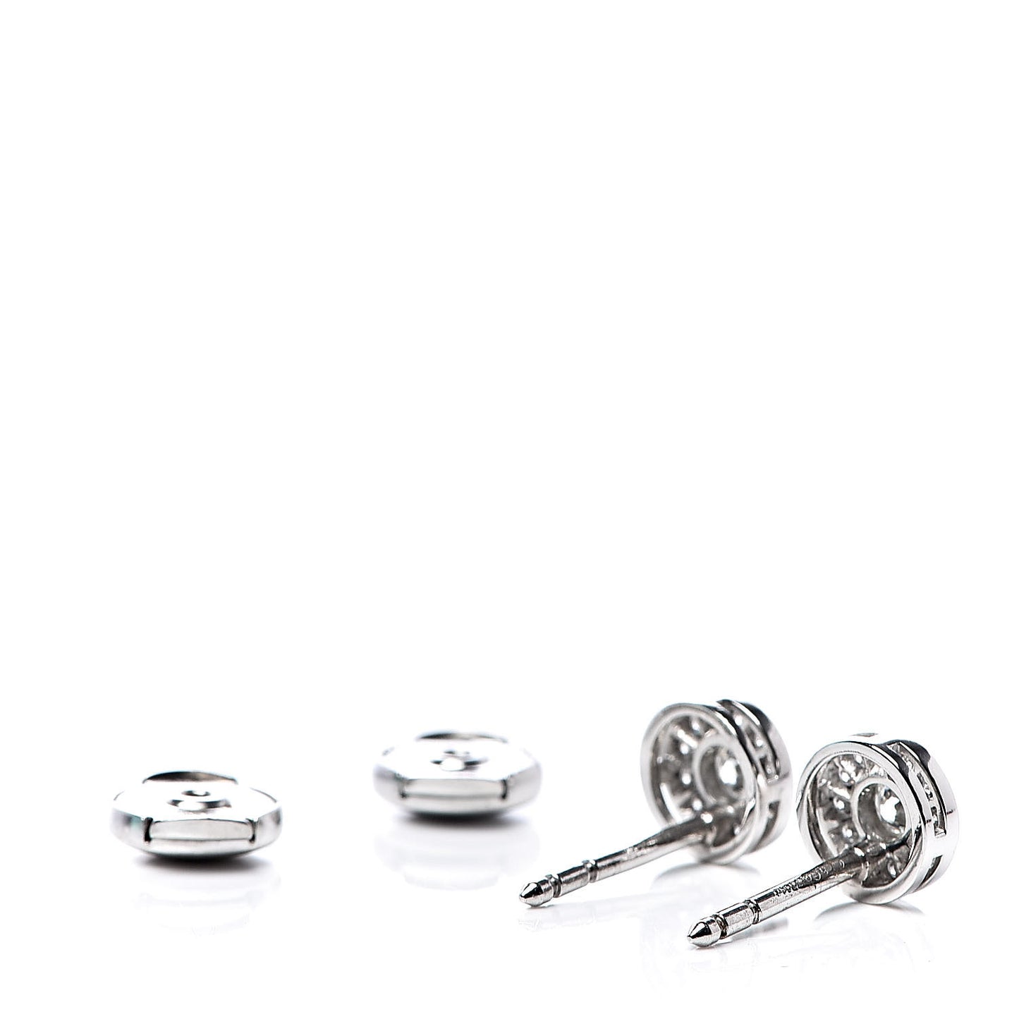 Platinum Diamond Mini Circlet Earrings