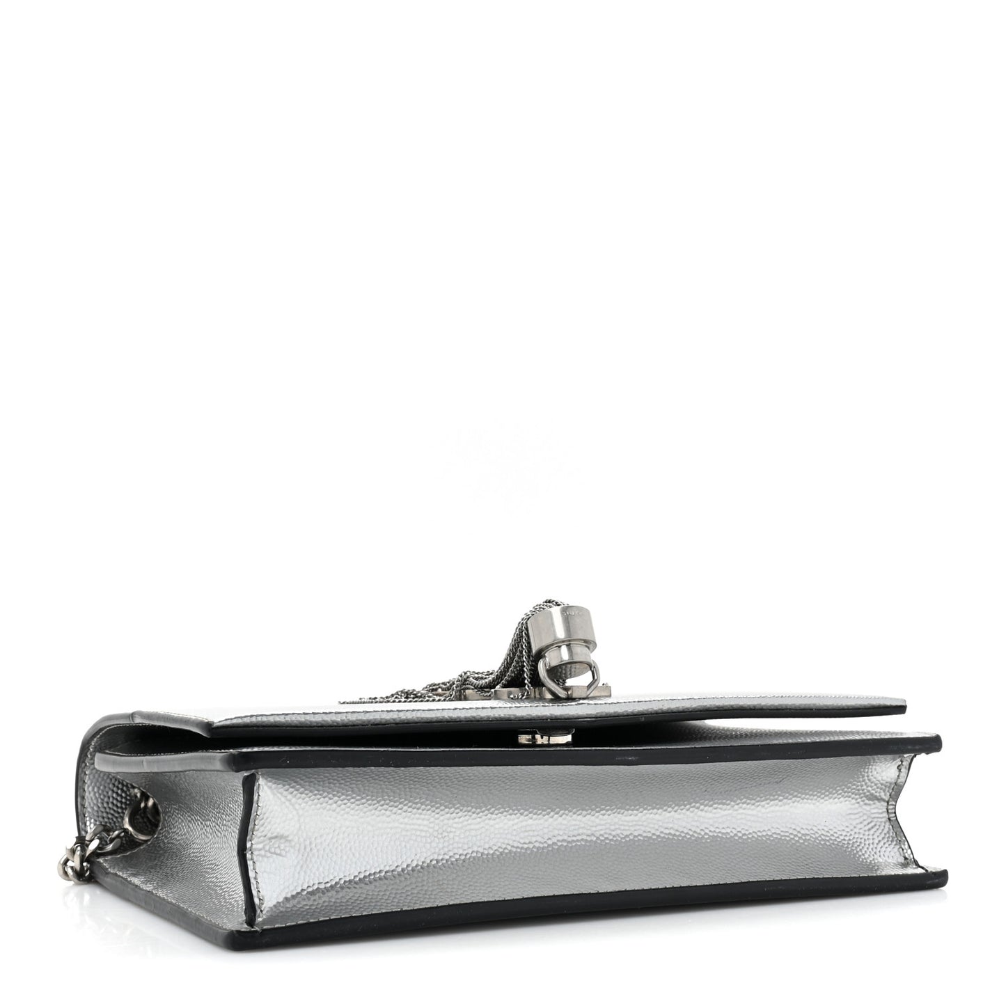 Grain De Poudre Clasic Kate Monogram Tassel Chain Wallet Argento
