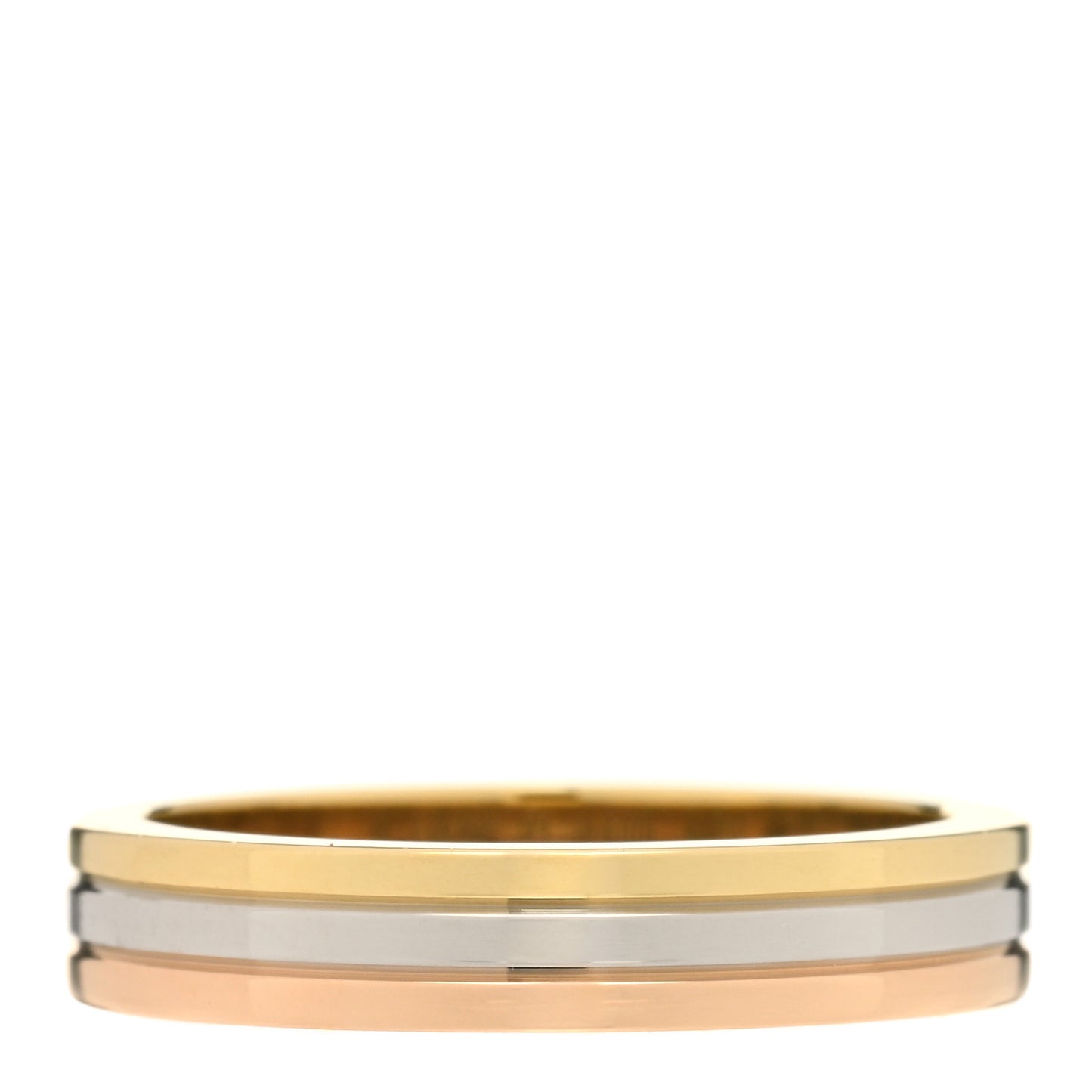 18K Pink White Yellow Gold 3.5mm Vendome Louis Cartier Wedding Band Ring 49 5