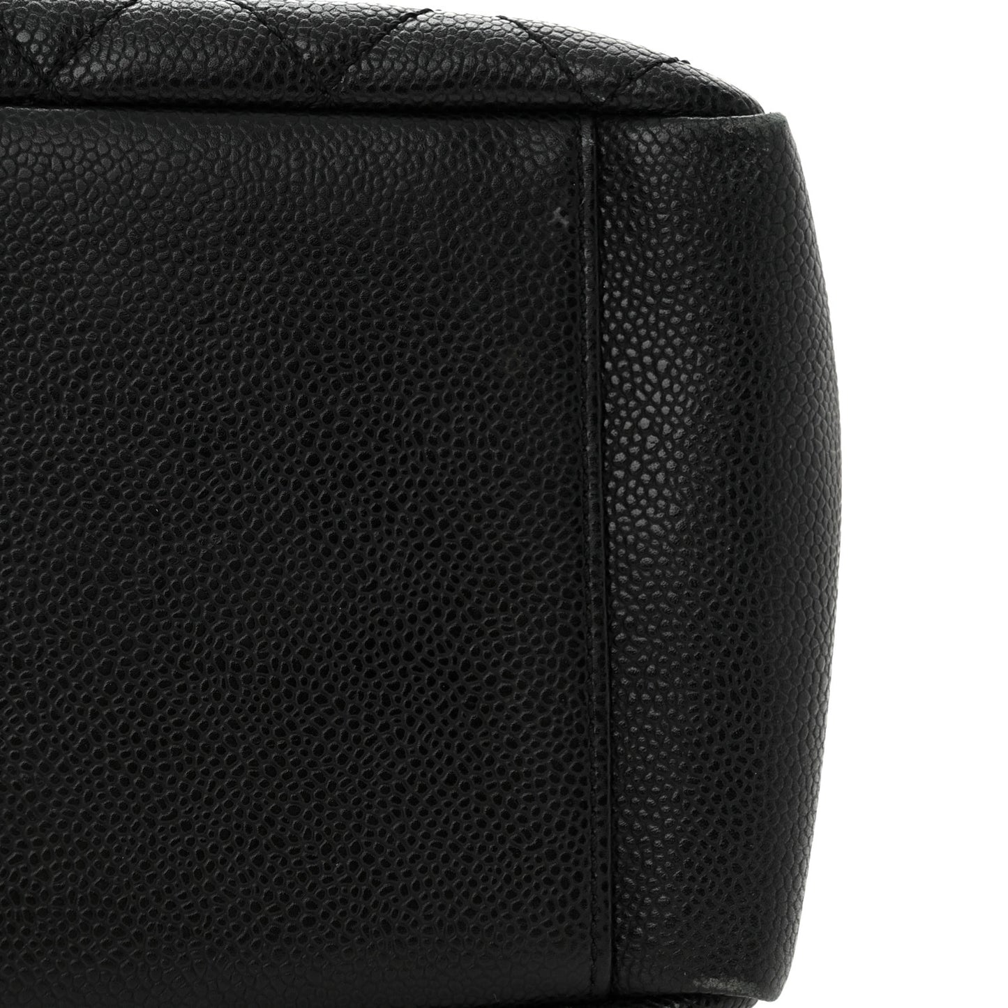 Caviar Quilted Grand Shopping Tote GST Black