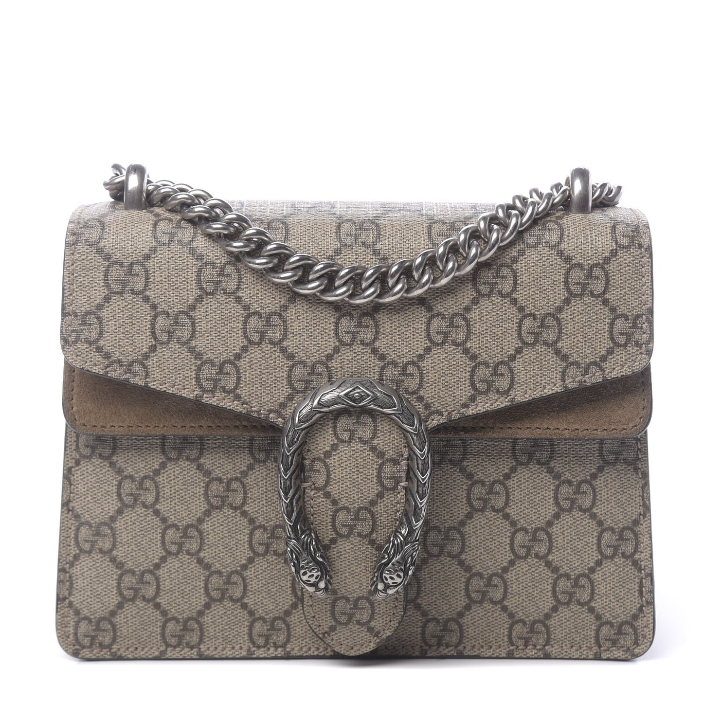 GG Supreme Monogram Mini Dionysus Shoulder Bag Taupe