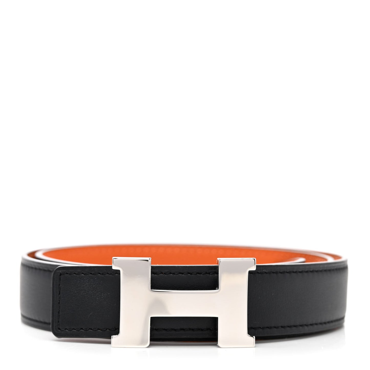 Swift Epsom 24mm Mini Constance H Belt 70 Black Orange