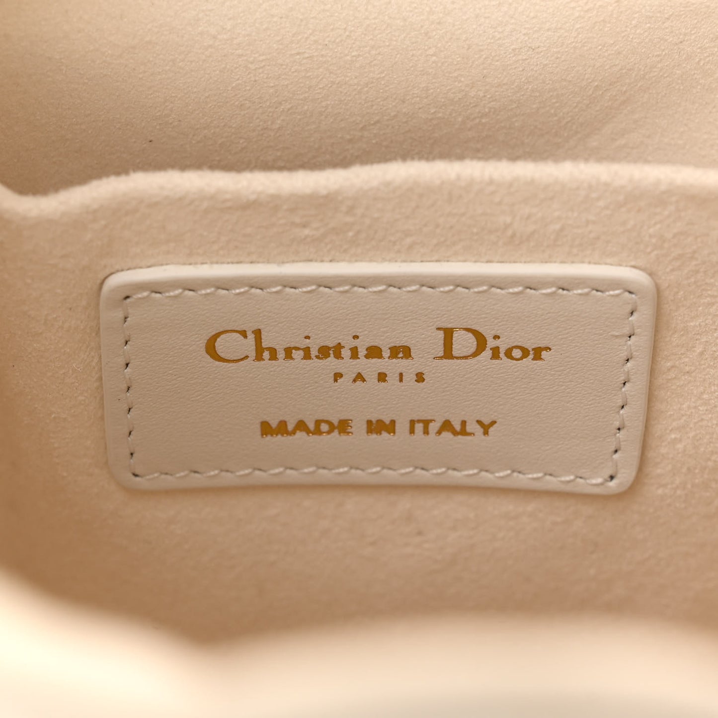 Calfskin Small Dior Vibe Bucket White Blue