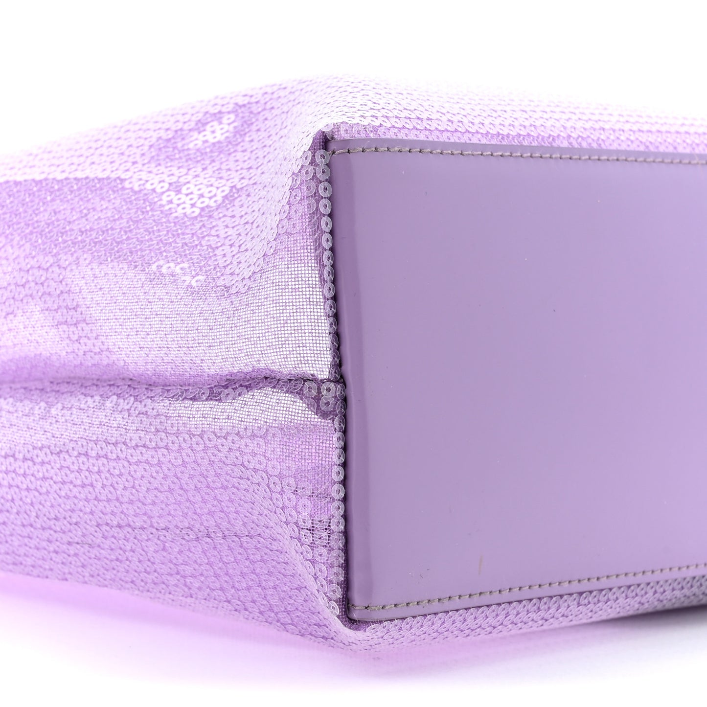 Mesh Paillettes Spazzolato Logo Shopping Tote Lilium