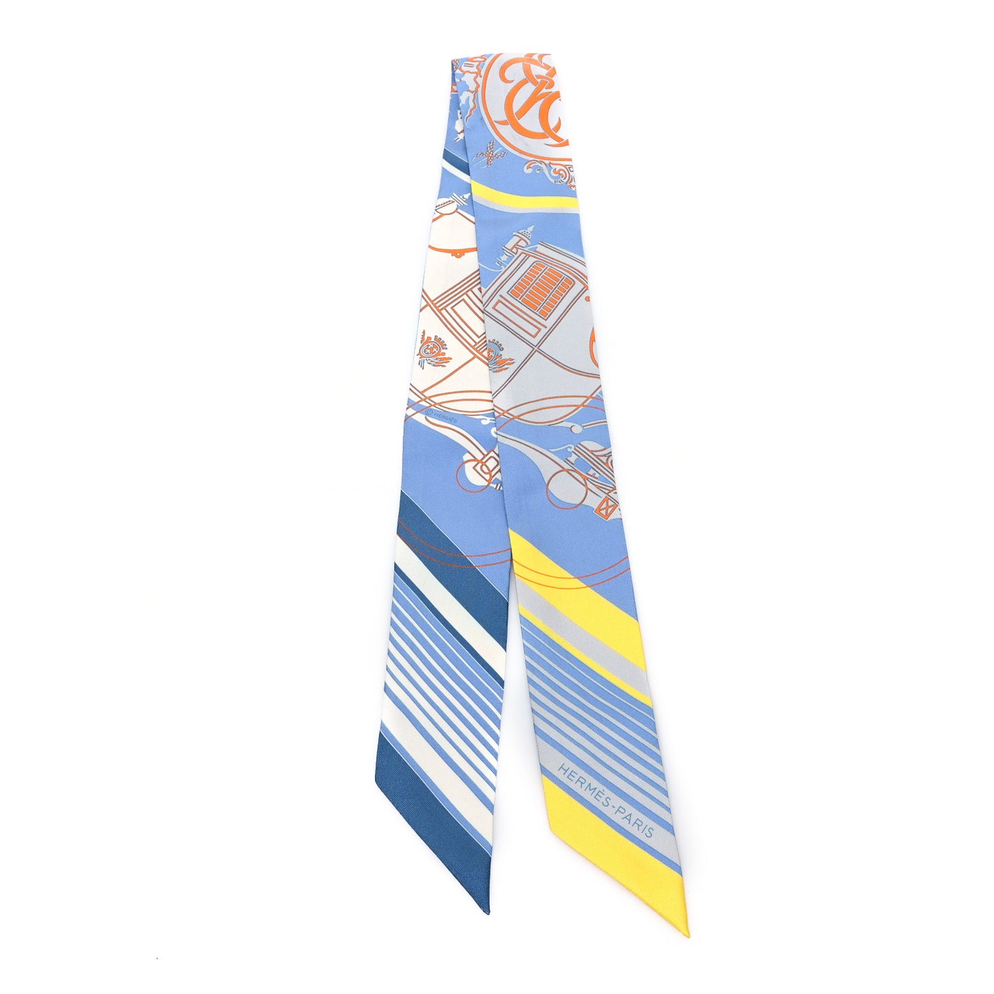 Silk Ex-Libris Sticker Twilly Bleu Moyen Jaune Vif