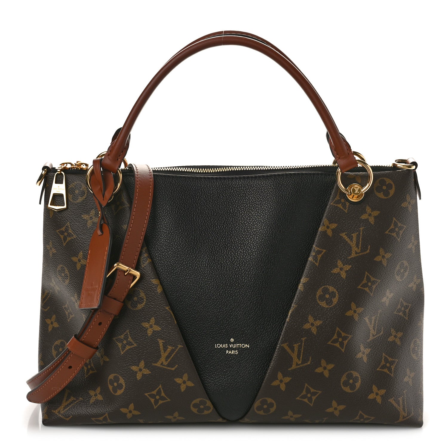 Louis Vuitton Monogram V Tote MM Black 1 of 8