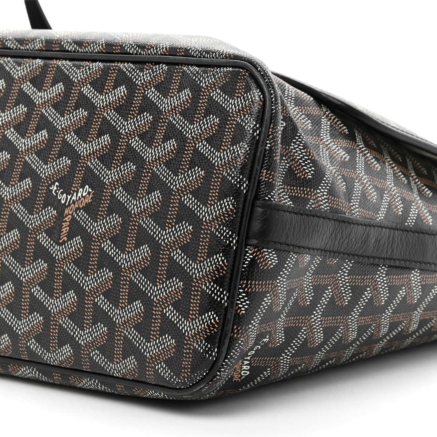 Goyardine Capetien Messenger Bag Black