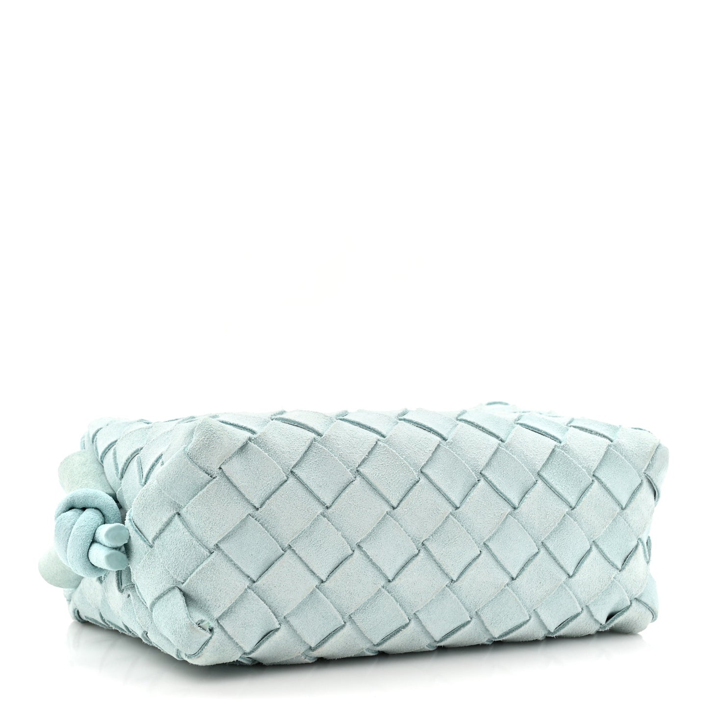 Suede Intrecciato Loop Camera Bag Teal