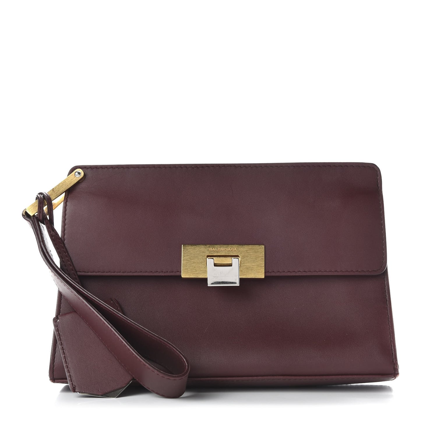Veau Le Dix Clutch Aubergine