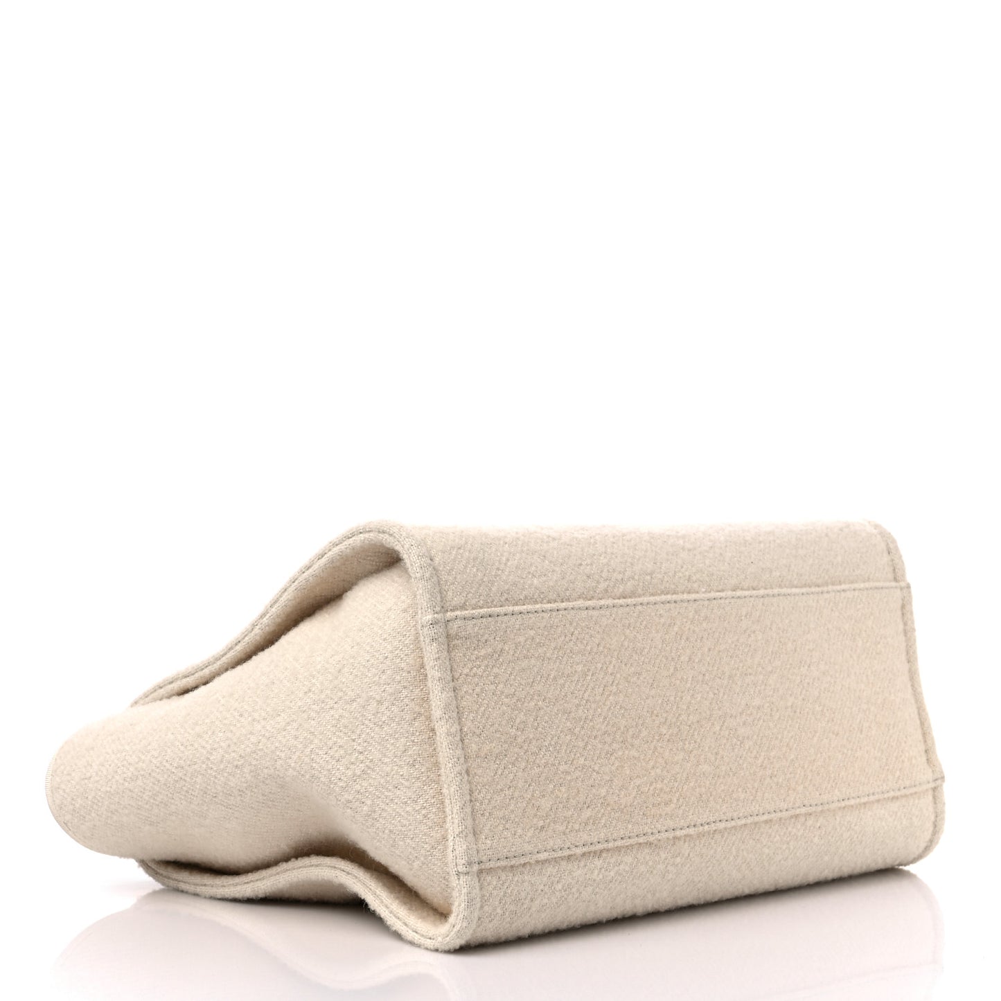 Wool Deauville Medium Tote Beige