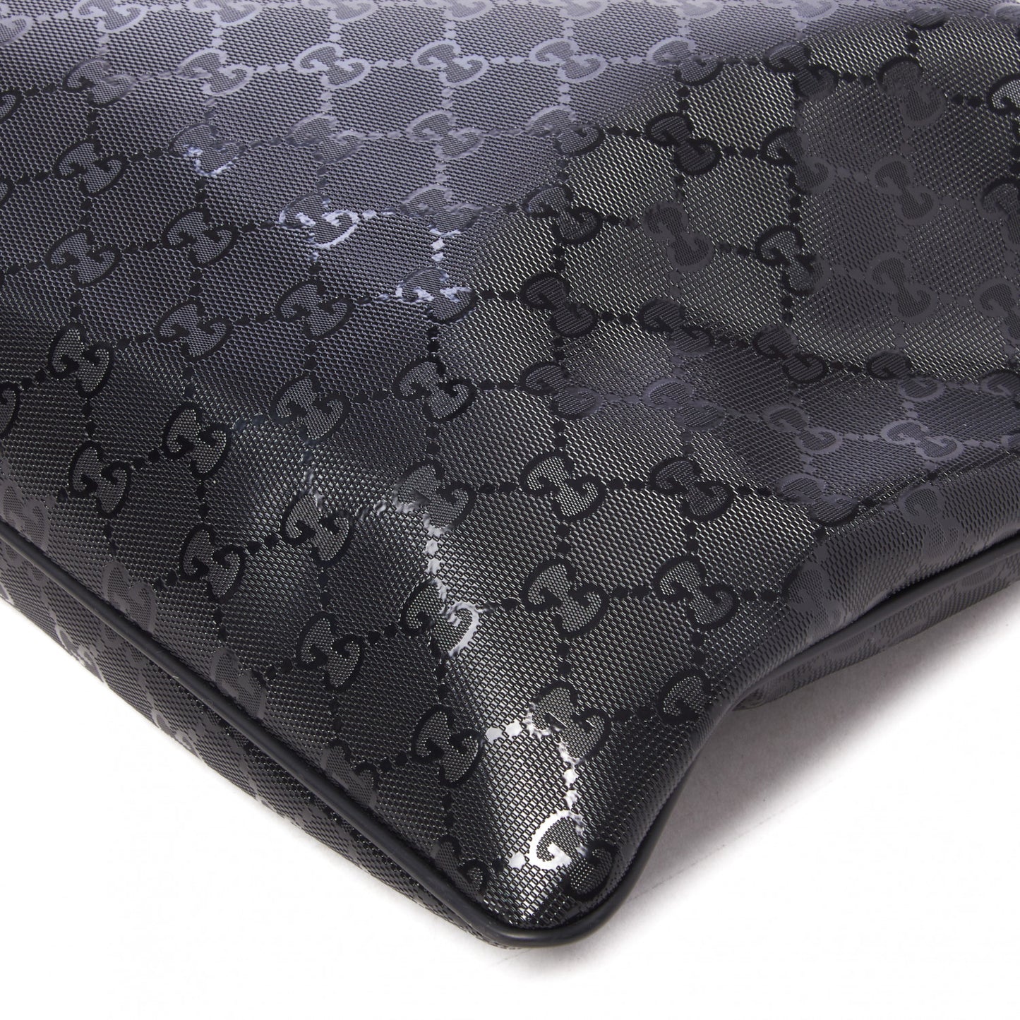 Imprime Monogram Medium Flat Messenger Bag Black