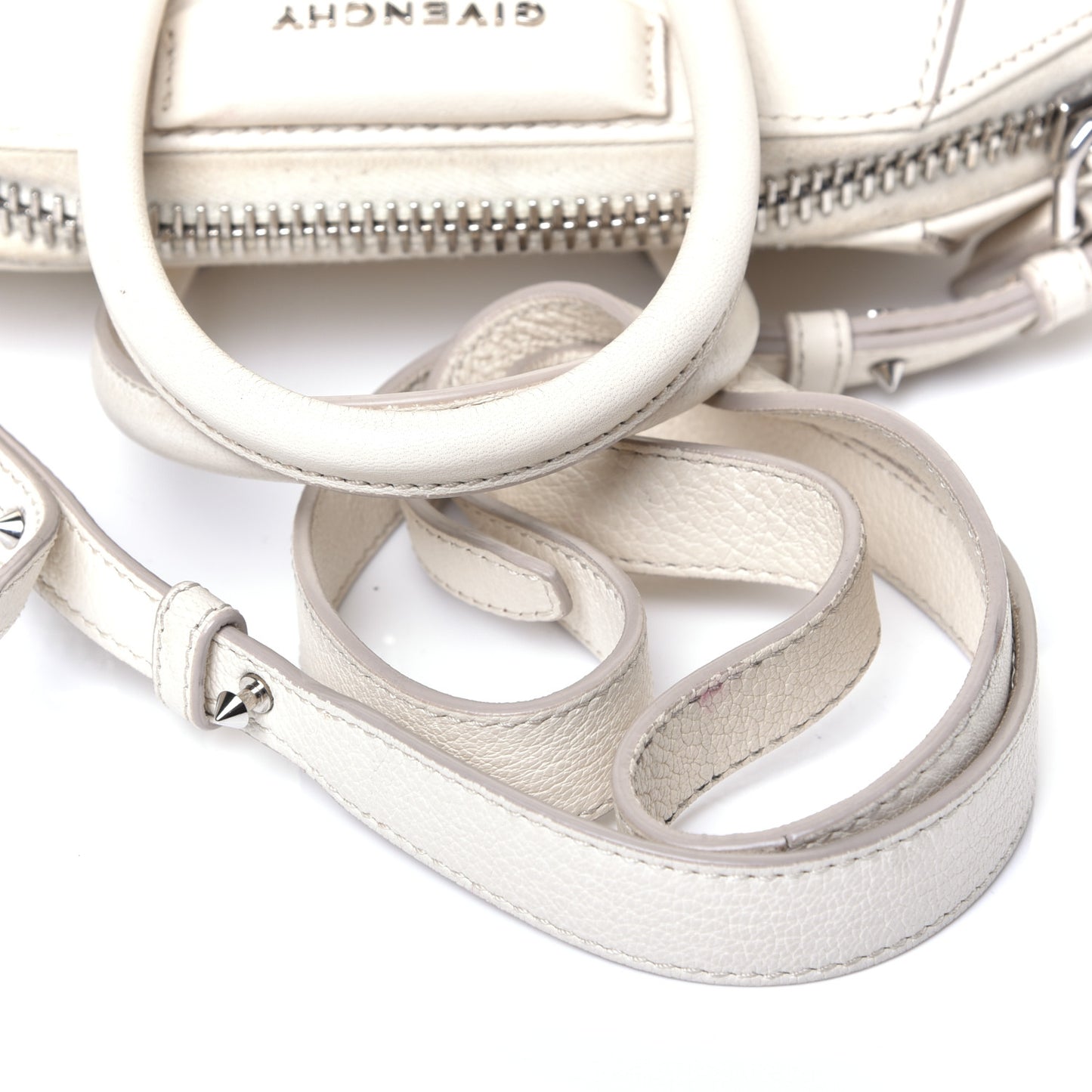 Sugar Goatskin Small Antigona Off White