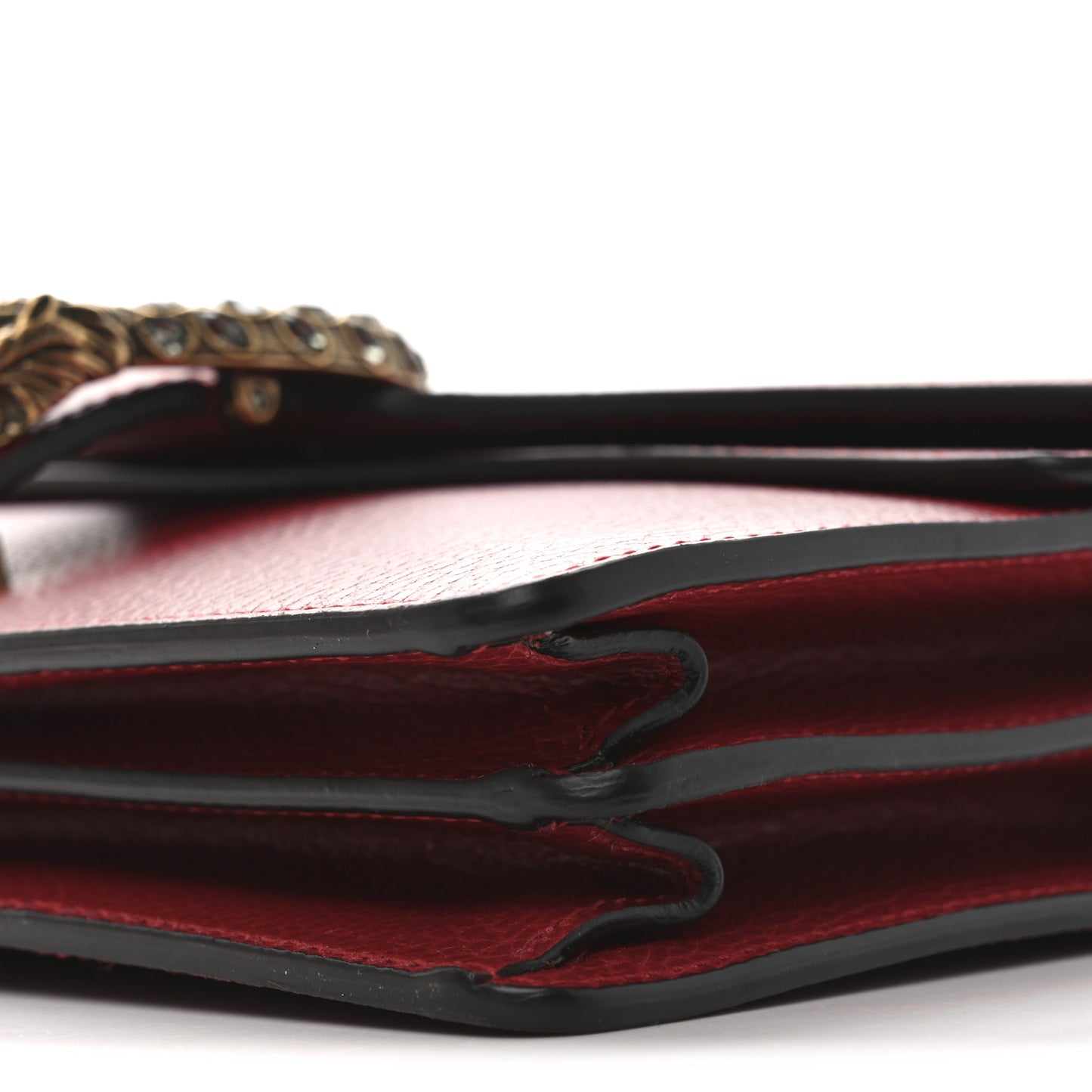 Dollar Calfskin Swarovski Crystal Small Dionysus Shoulder Bag Hibiscus Red