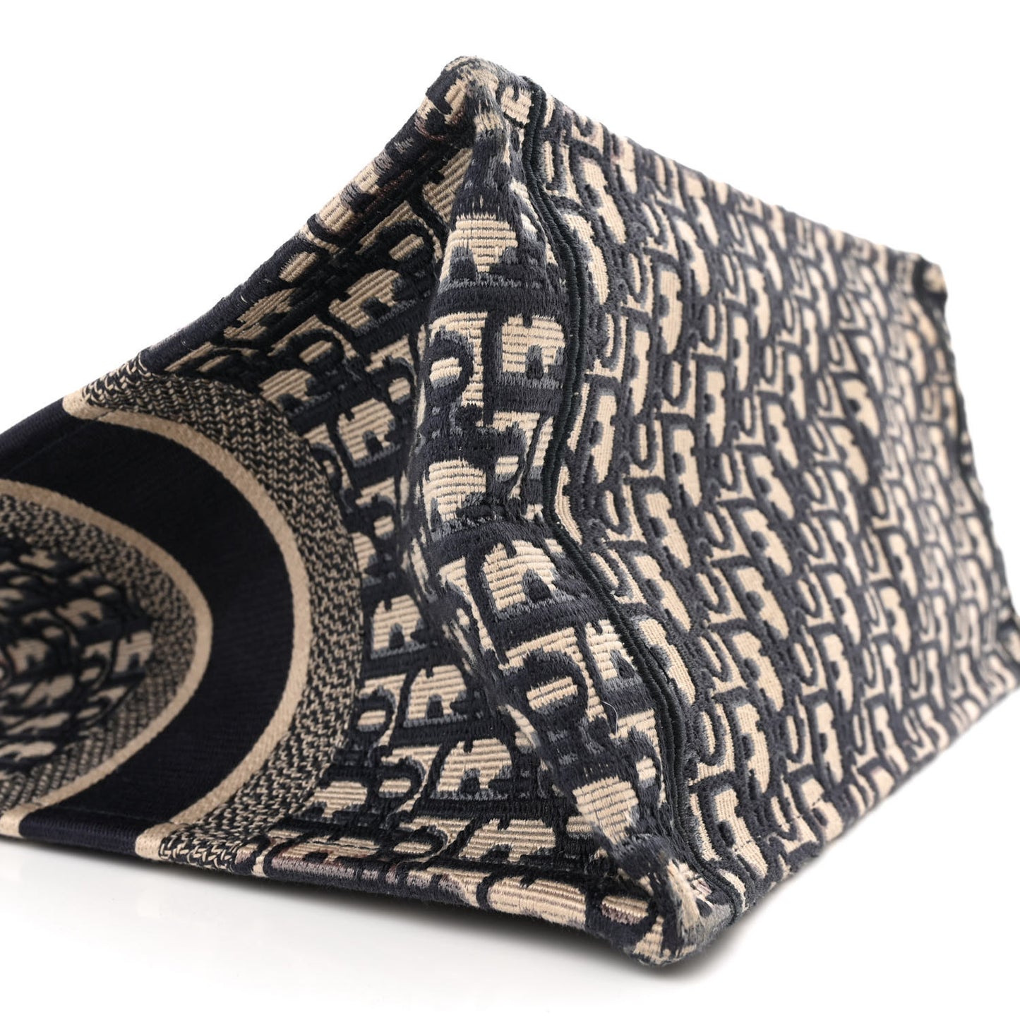 Oblique Medium Book Tote Blue Multicolor