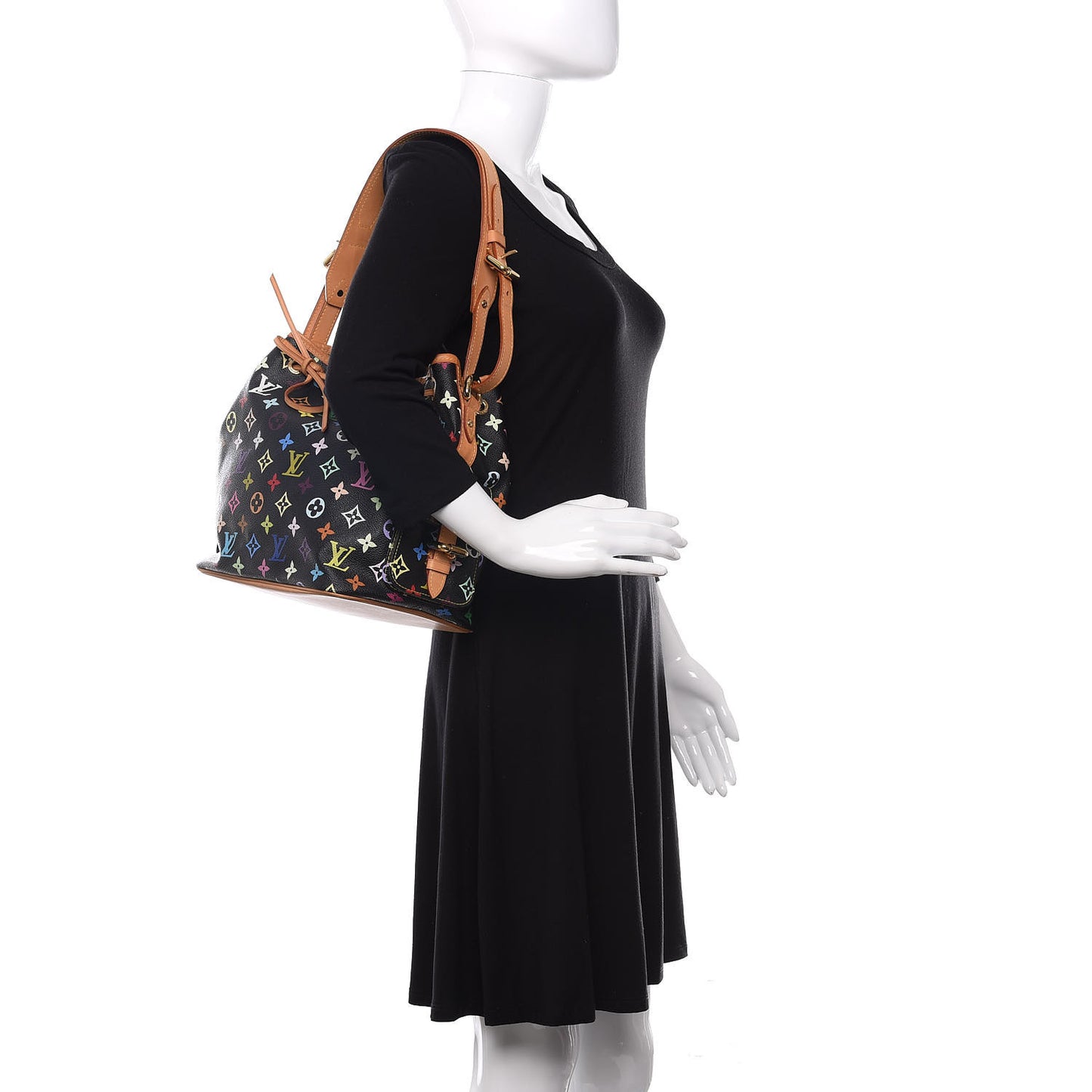 Monogram Multicolor Petit Noe Black
