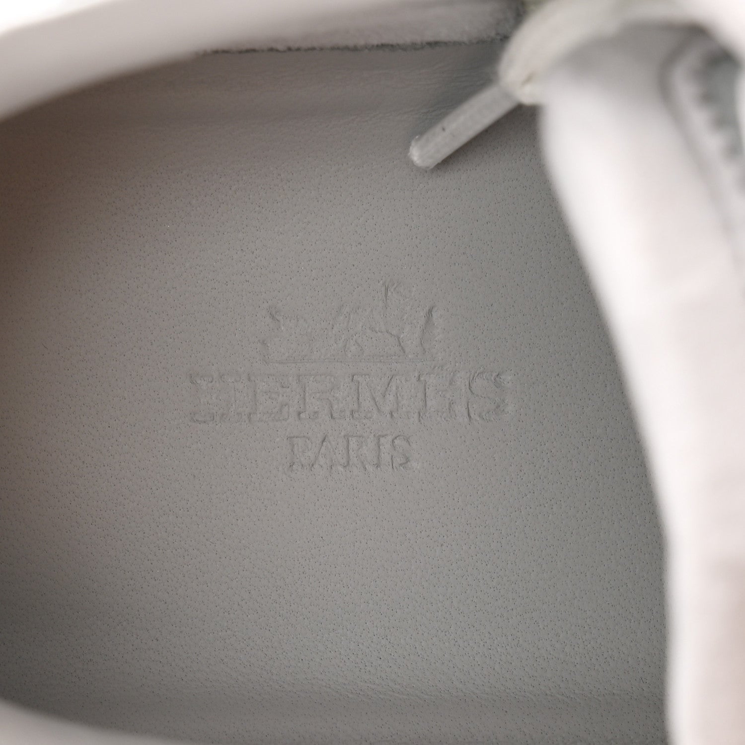 Hermes Air Mesh Suede Goatskin Bouncing Sneakers 38 Gris Temperance 6 of 9