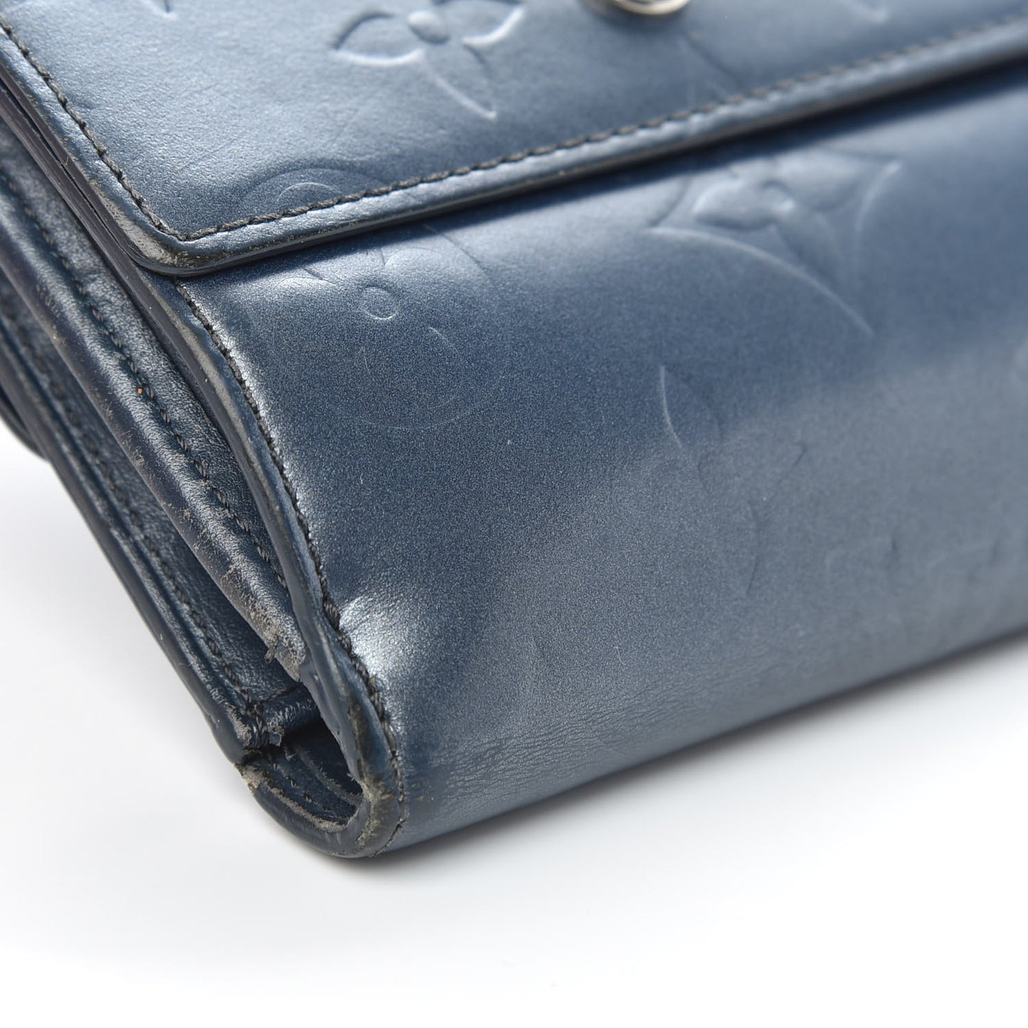 Mat Monogram Elise Wallet Blue