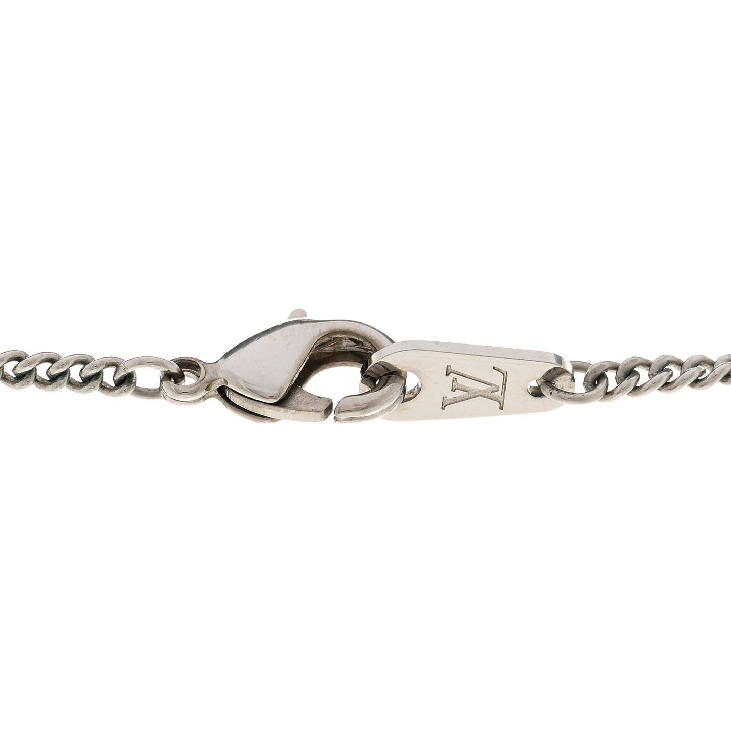 Metal LV Instinct Necklace Silver Gold