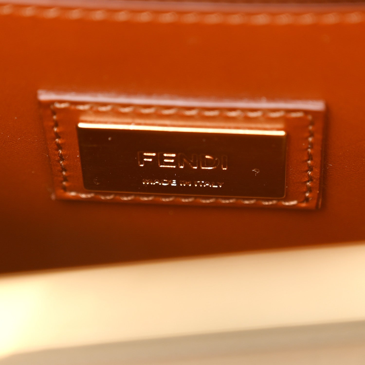 Fendi Canvas Calfskin Medium 3 Pocket Peekaboo Iconic Satchel Amazzonia Cuoio 7 of 12