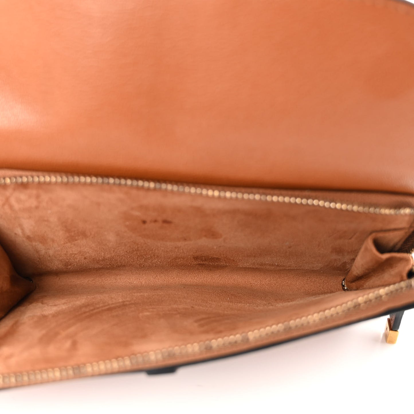 Goatskin Double Saddle Pouch Tan