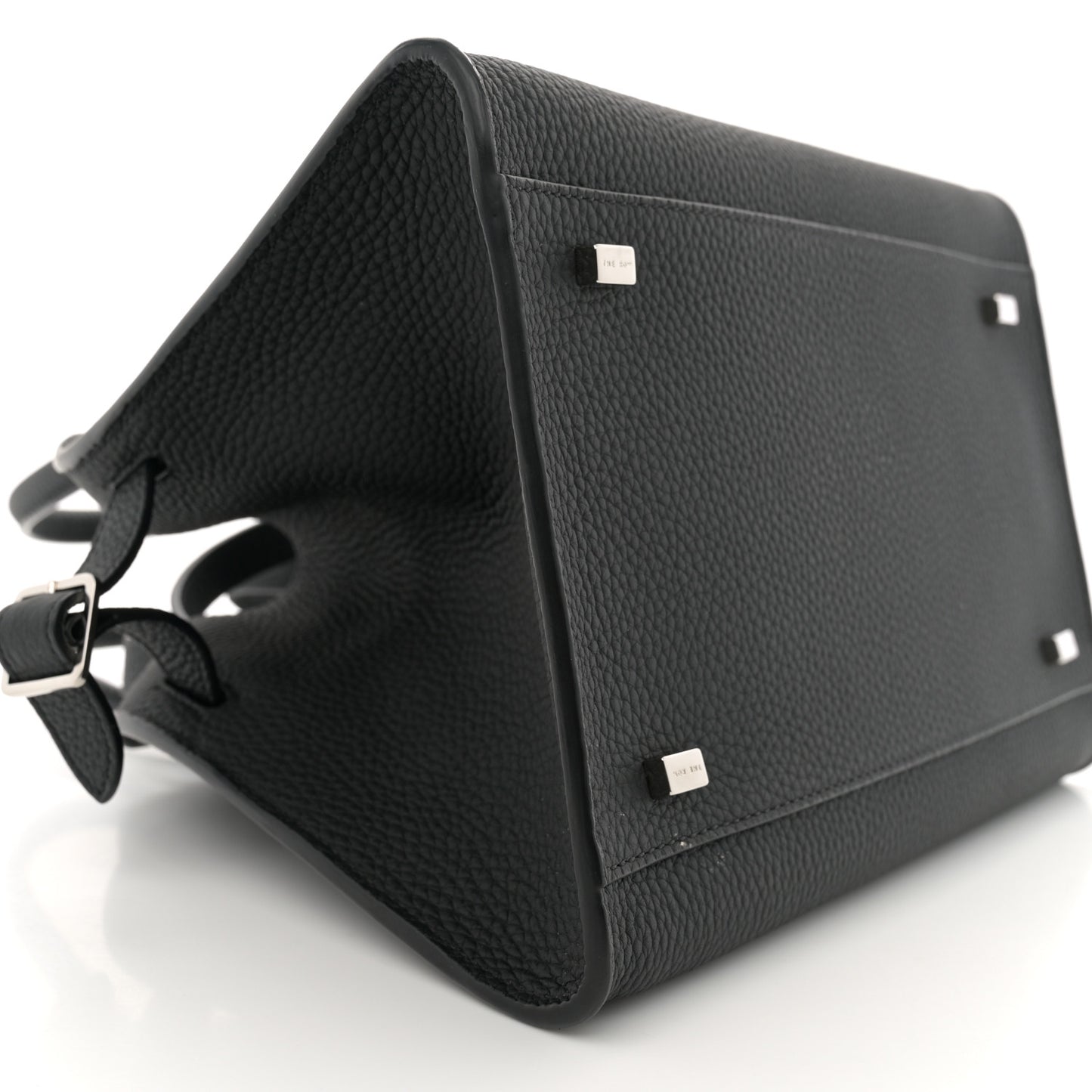 Grained Calfskin Soft Margaux 10 Bag Black