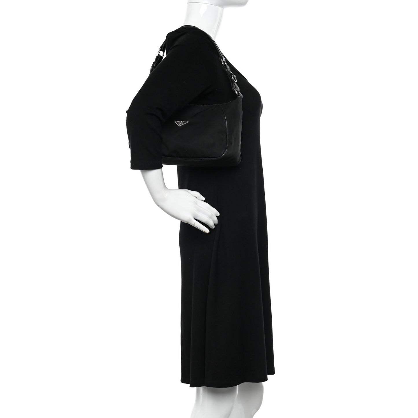 Tessuto Nylon Shoulder Bag Black