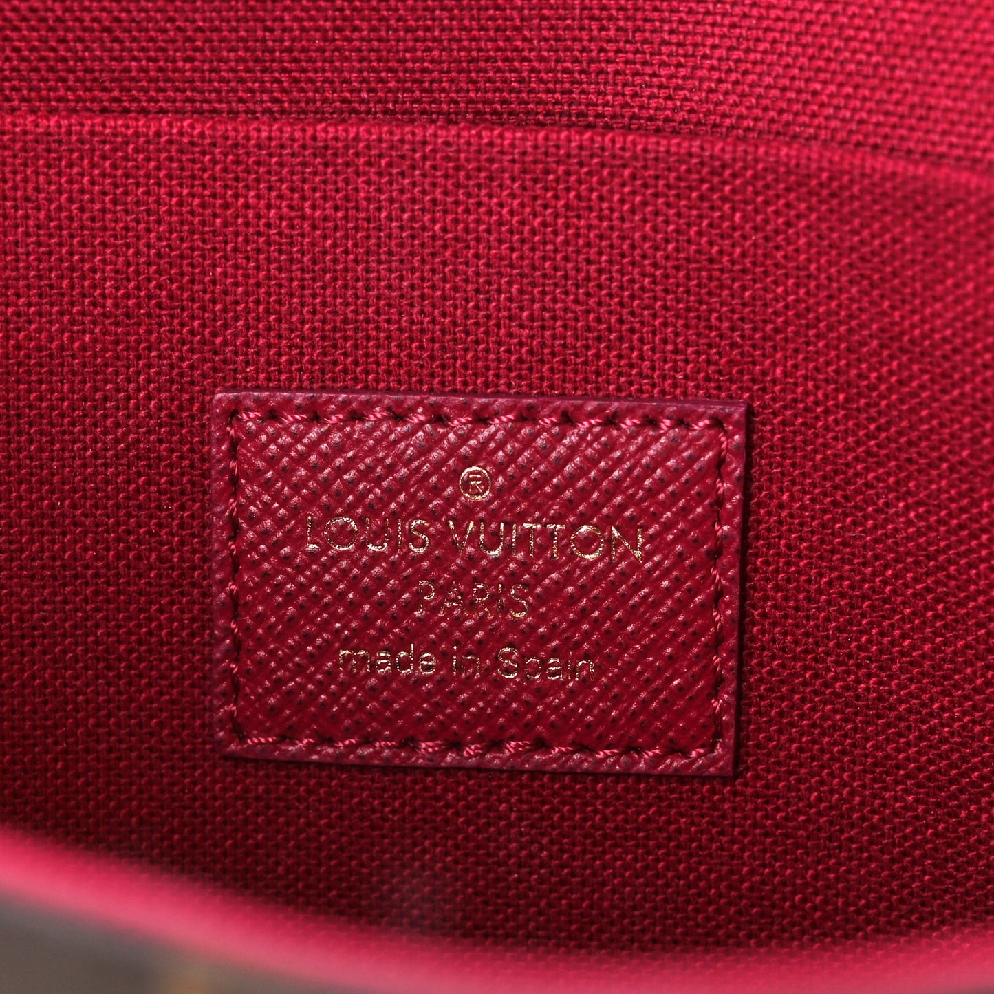 Monogram Pochette Felicie Chain Wallet Fuchsia
