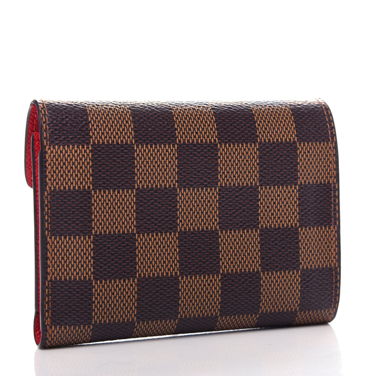 Damier Ebene Victorine Wallet Red