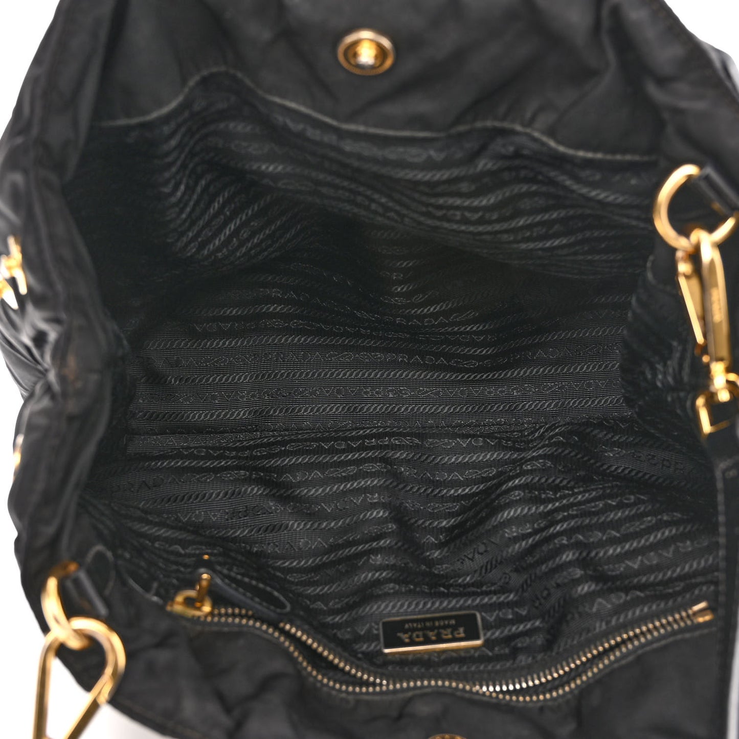 Tessuto Nylon Quilted Tote Black