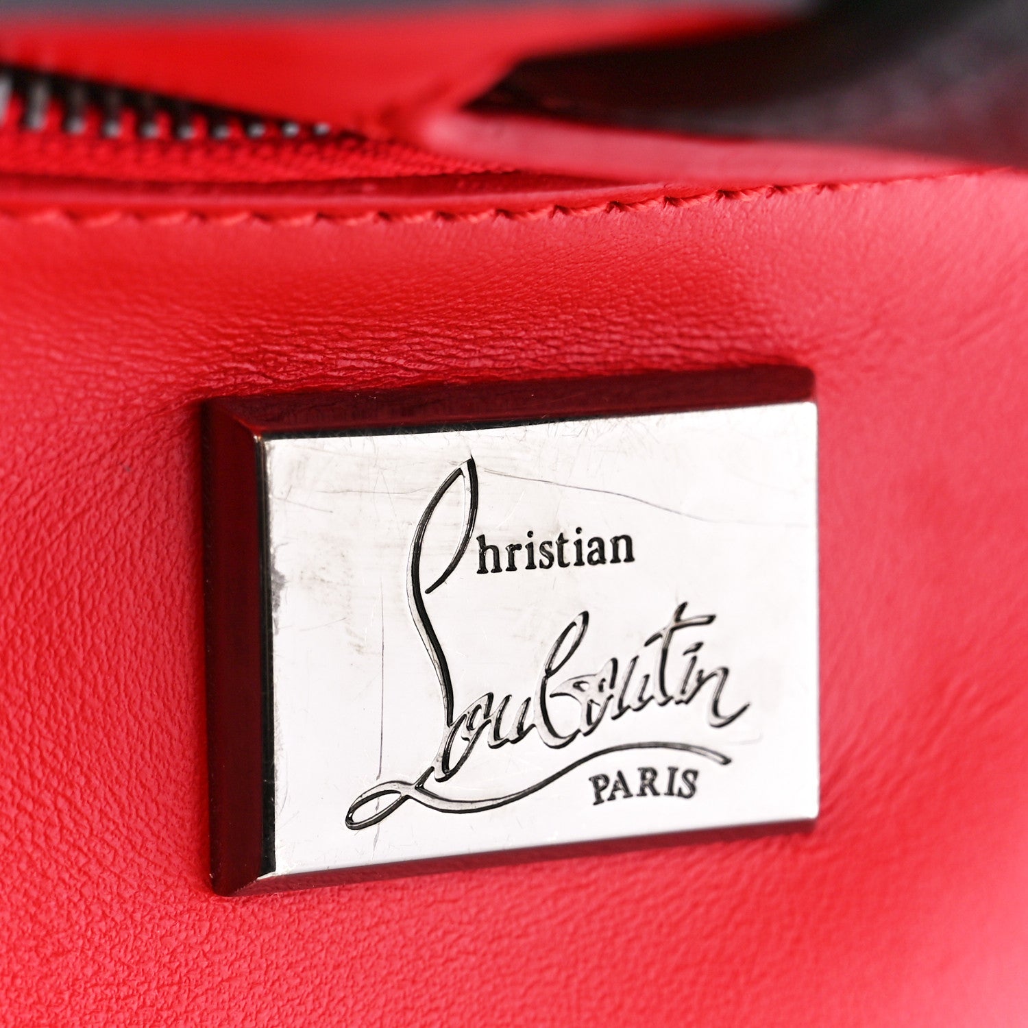 Christian Louboutin Calfskin Empire Patent Studded Medium Paloma Black 6 of 11