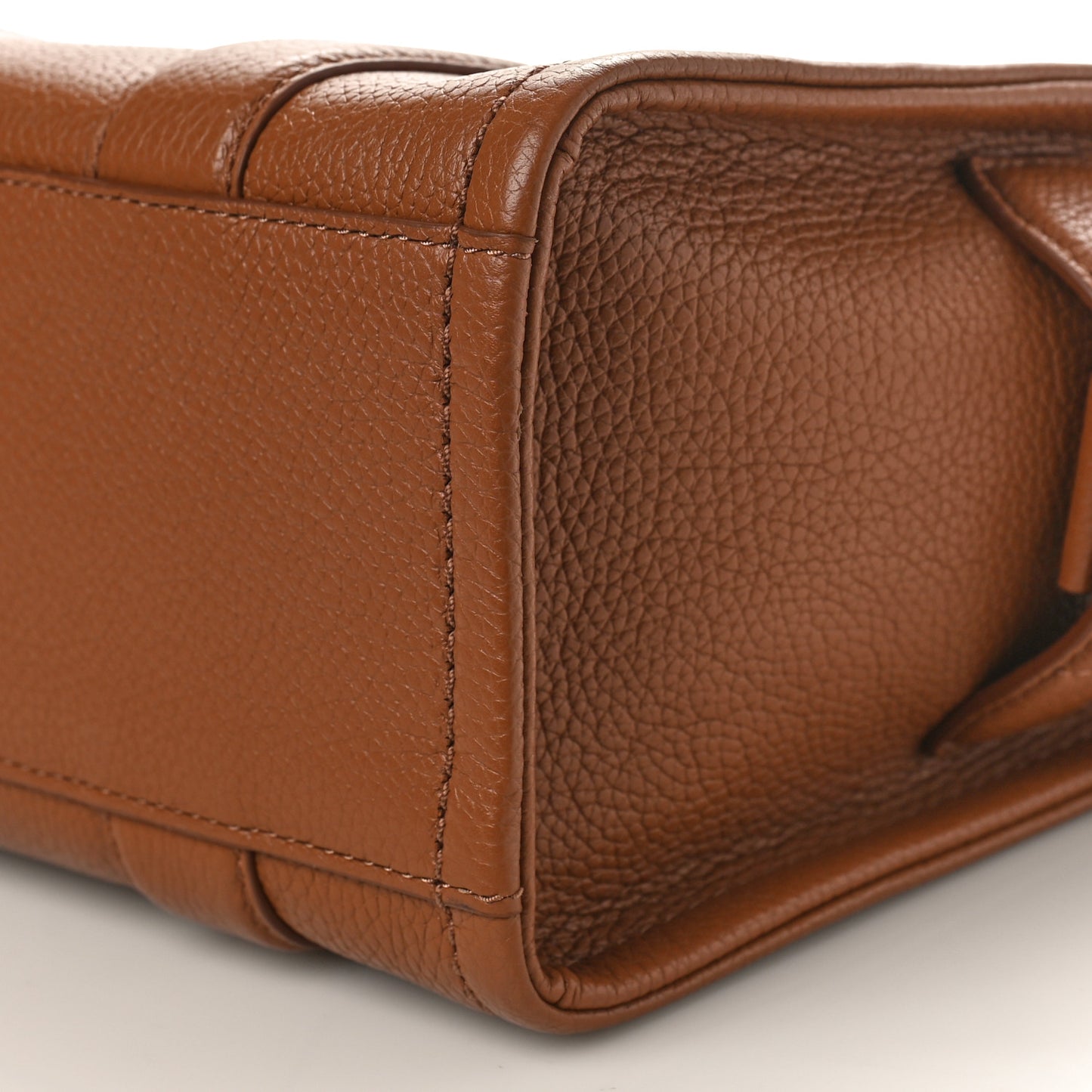 Grained Calfskin Small The Tote Bag Argan Oil