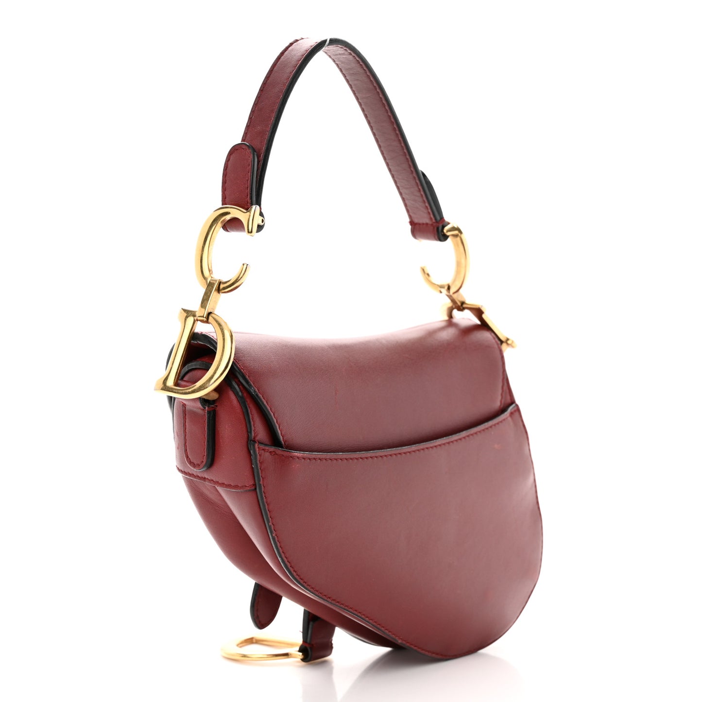 Calfskin Mini Saddle Bag Scarlet