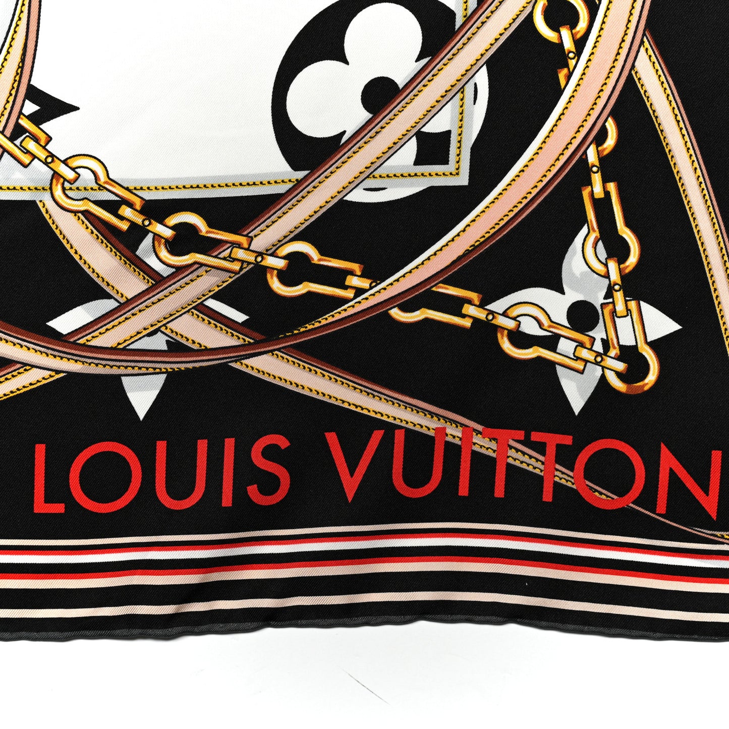 Silk Monogram Ultimate Square 90 Scarf Black