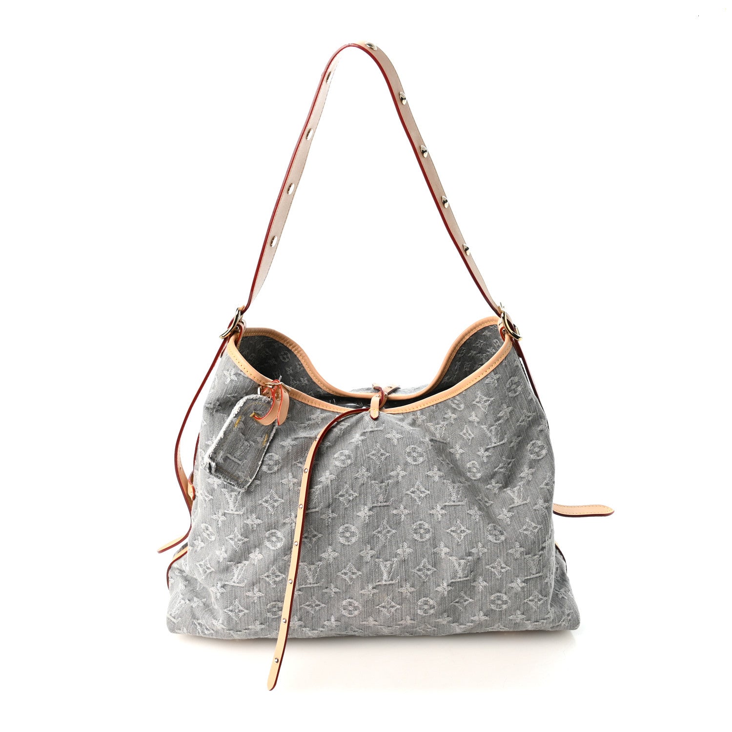 Louis Vuitton Monogram Denim CarryAll MM Washed Gray 1973756