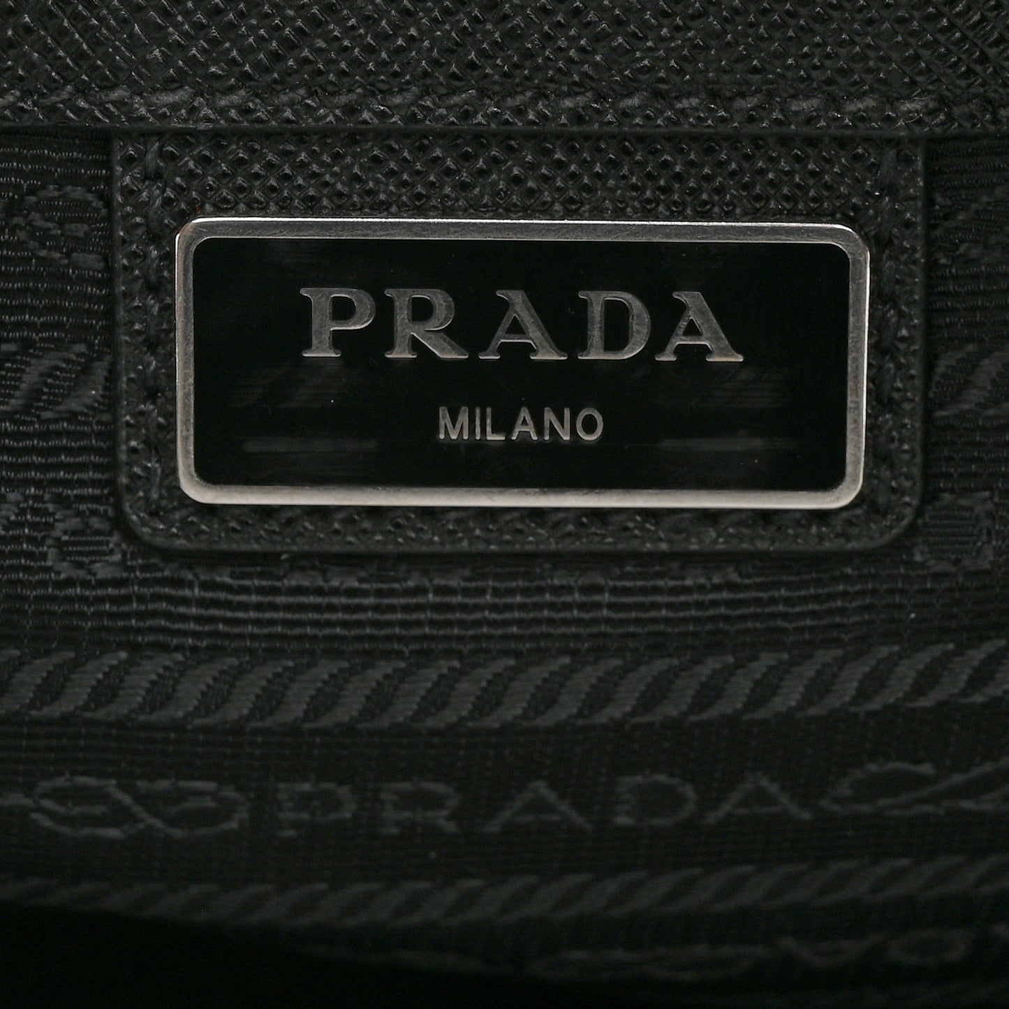 Tessuto Nylon Saffiano Briefcase Black