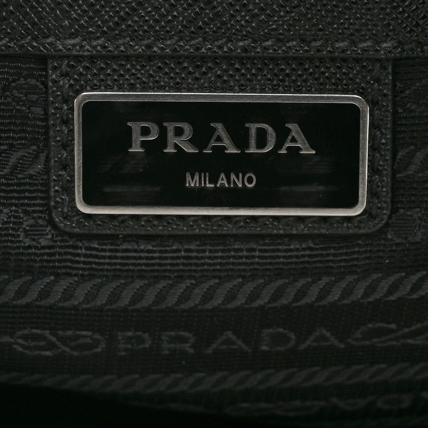 Prada Tessuto Nylon Saffiano Briefcase Black 7 of 15