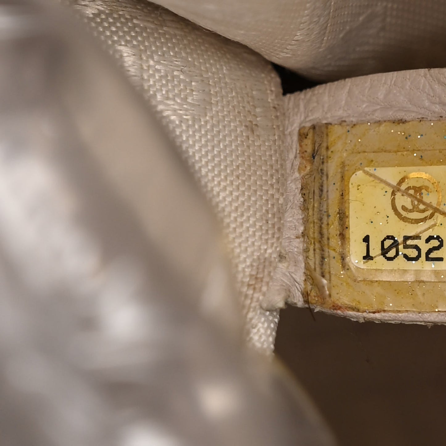 Lambskin Contrast Stitch Large Drawstring Tote Dark Beige